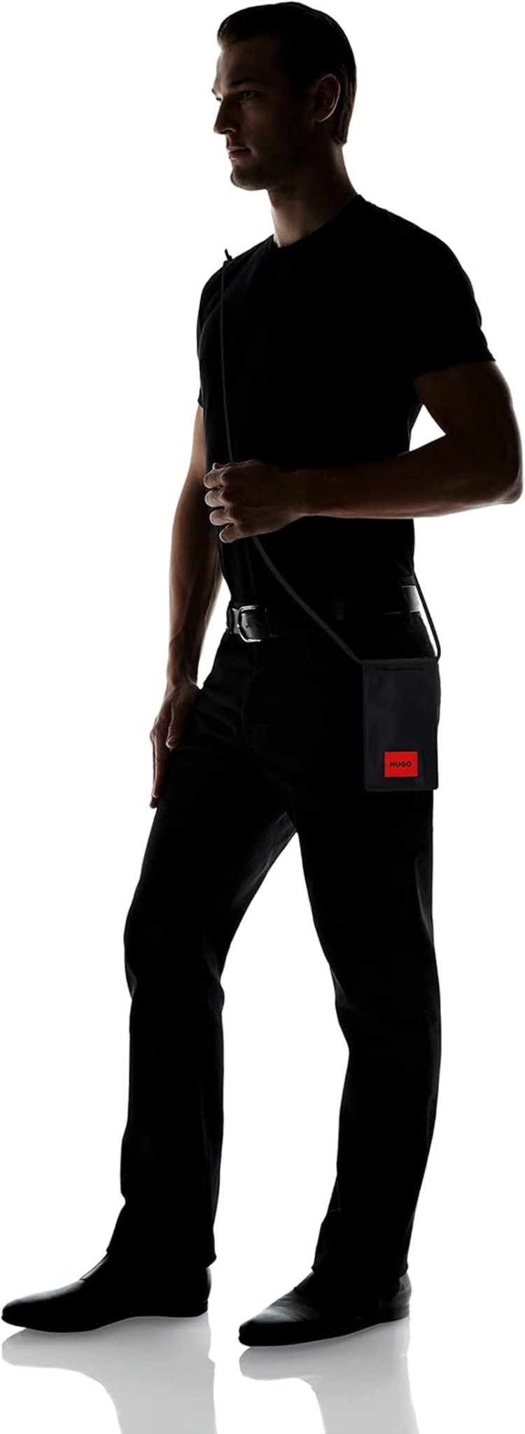 HUGO Ethon 2.0N_Neck p telefoonhouder voor heren, zwart1 Portemonnee voor heren Naty Shop