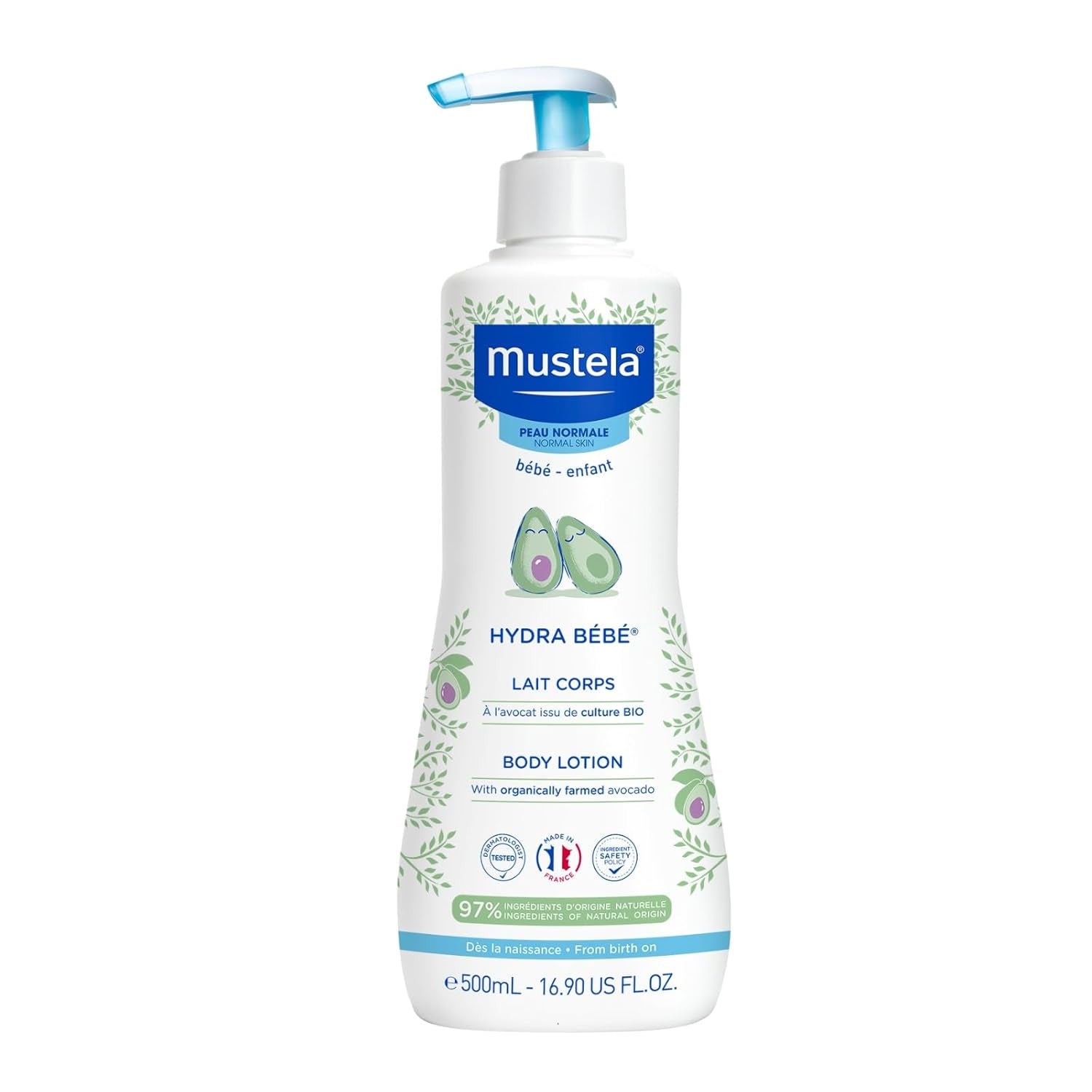 Hydra Bébé - Lichaamsmelk voor de gevoelige babyhuid, 500 ml Kinderen - Bad- en huidverzorging Naty Shop 500 Ml (1 verpakking) niet geautoriseerd