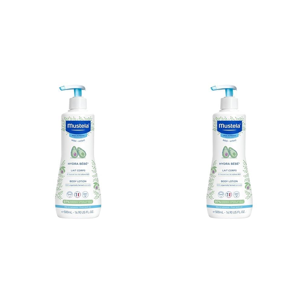 Hydra Bébé - Lichaamsmelk voor de gevoelige babyhuid, 500 ml Kinderen - Bad- en huidverzorging Naty Shop 500 ml (pak van 2) Amandel