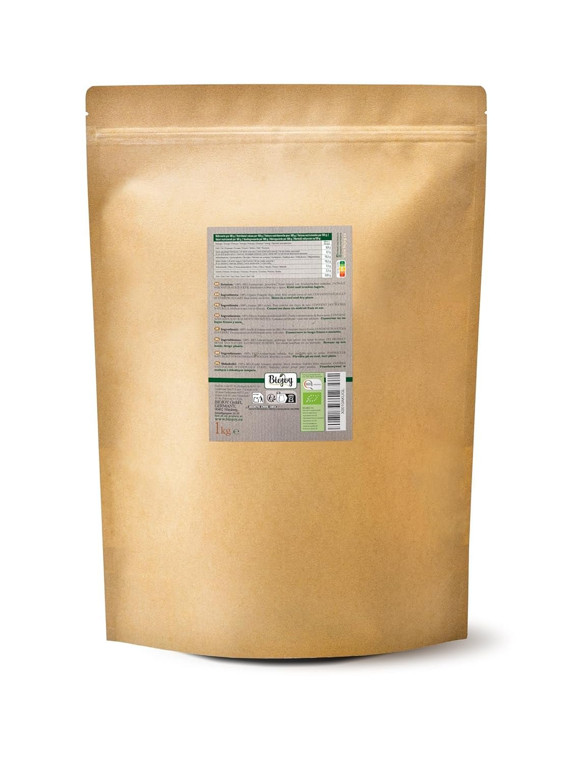 Biojoy BIO ananasringen, gedroogd (1 kg), ongezwavelde Naty Shop gedehydrateerde producten