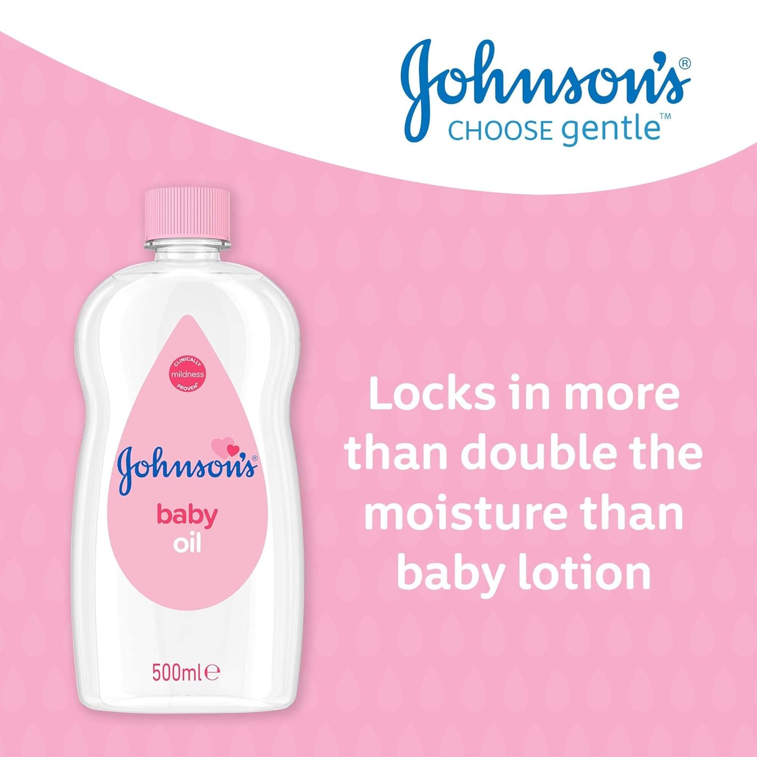 Johnsons JOHNSON'S - Babyolie, (1 X 500 ML) Kinderen - Bad- en huidverzorging Naty Shop