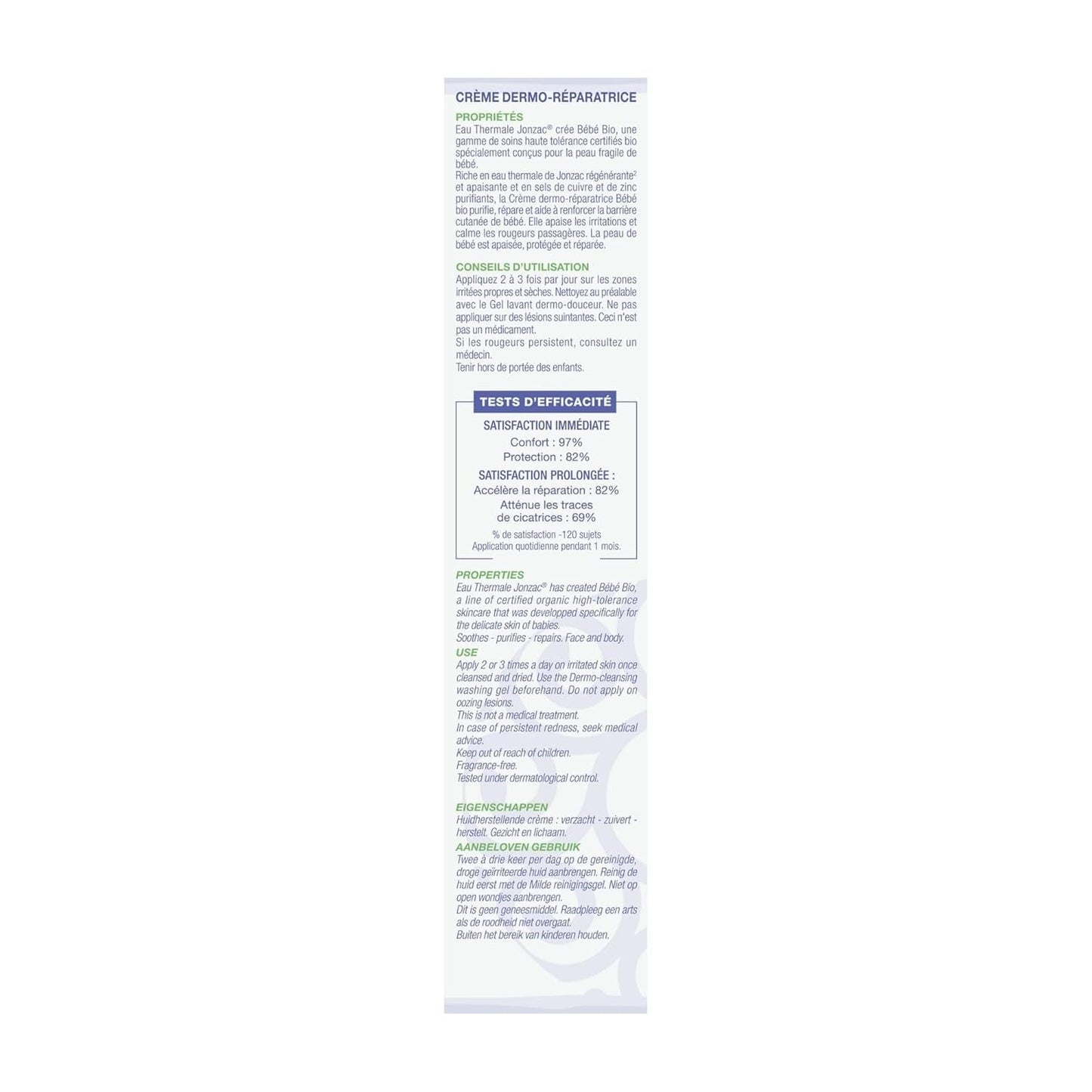 Jonzac Babycrème Cara 40ml Kinderen - Bad- en huidverzorging Naty Shop