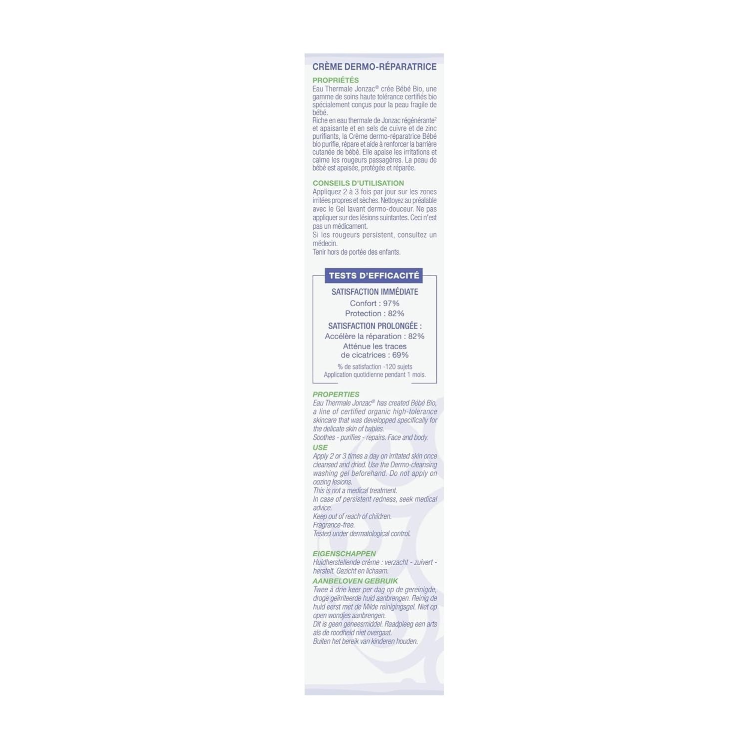 Jonzac Babycrème Cara 40ml Kinderen - Bad- en huidverzorging Naty Shop