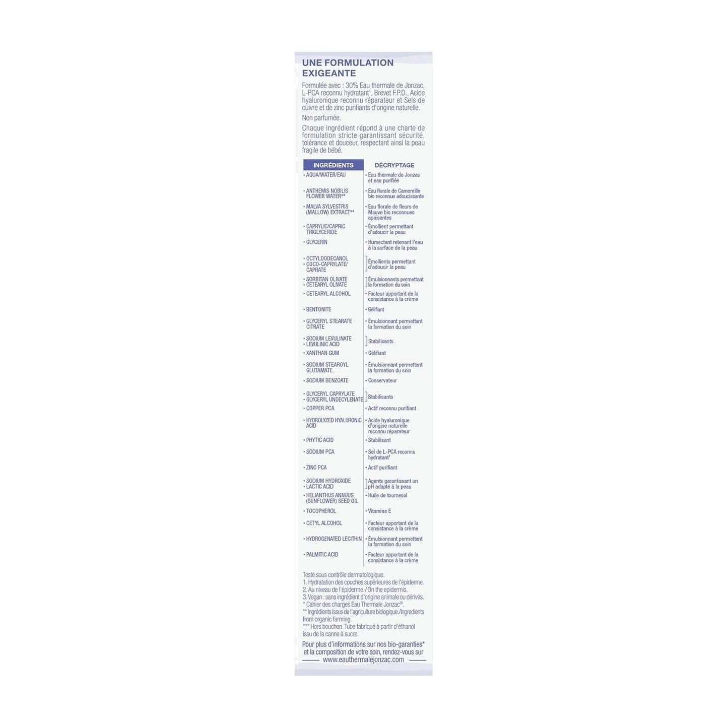 Jonzac Babycrème Cara 40ml Kinderen - Bad- en huidverzorging Naty Shop
