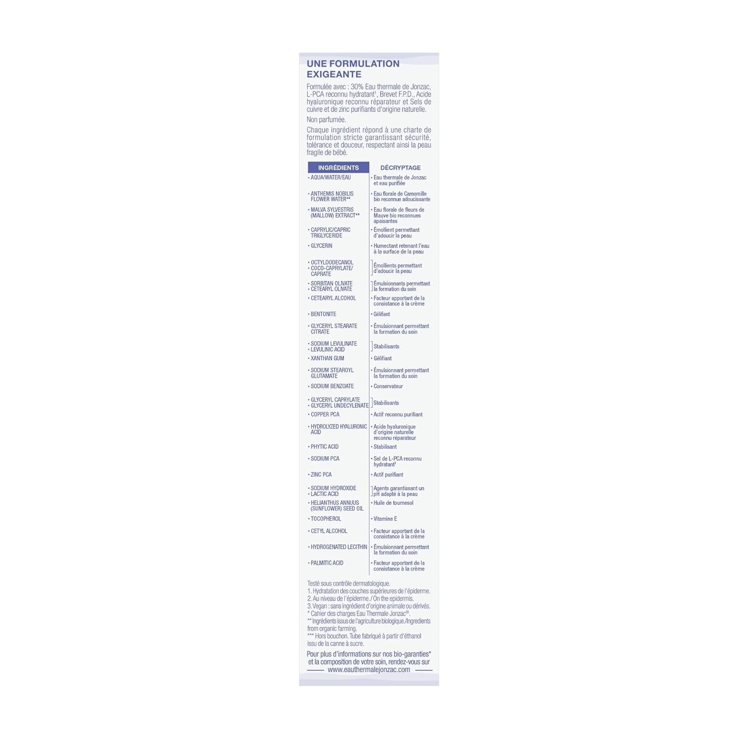 Jonzac Babycrème Cara 40ml Kinderen - Bad- en huidverzorging Naty Shop