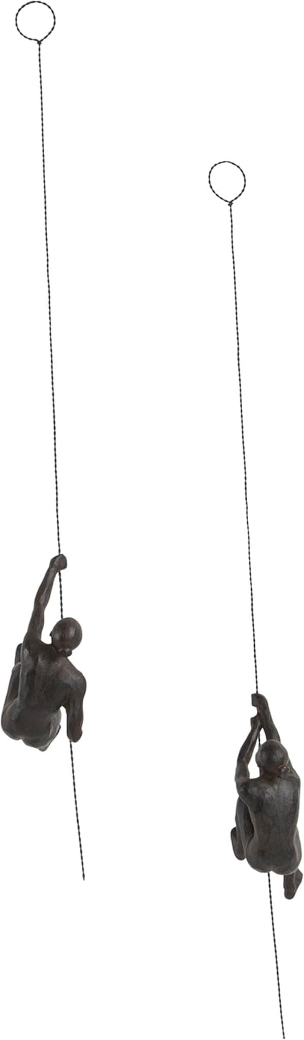 JOTEX Vrouwelijke Klimmers Decoratieve beeldjes, set van 2, roestbruin Beeldjes en sculpturen Naty Shop