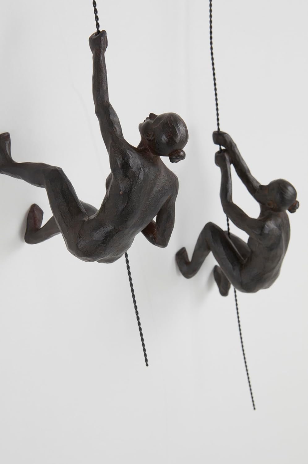 JOTEX Vrouwelijke Klimmers Decoratieve beeldjes, set van 2, roestbruin Beeldjes en sculpturen Naty Shop