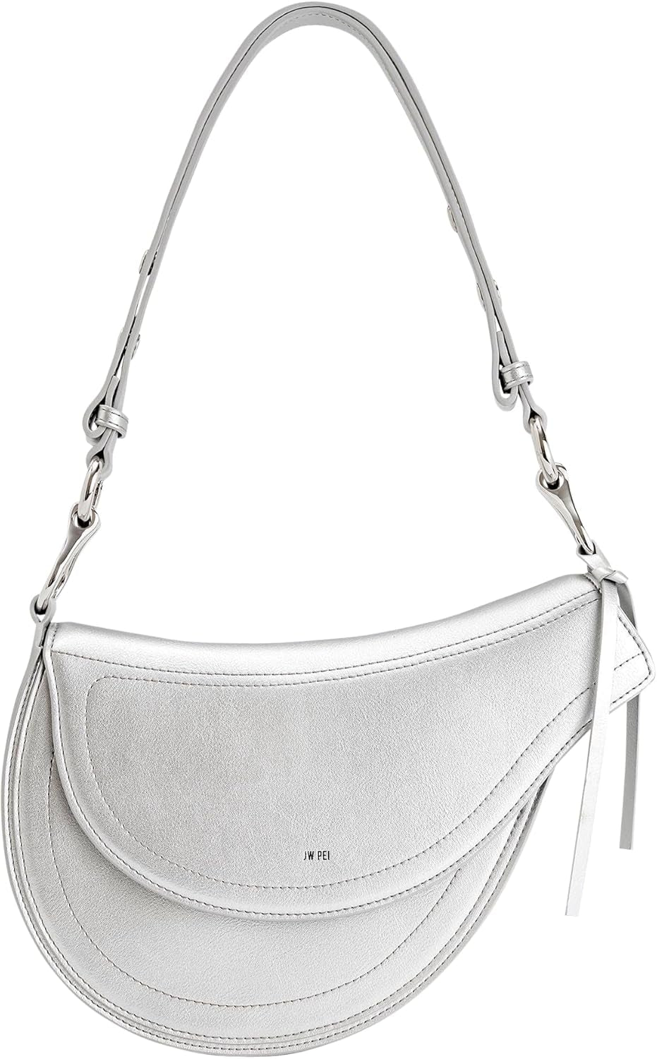 JW PEI Ashlie schoudertas voor dames Tassen Dames Naty Shop zilver