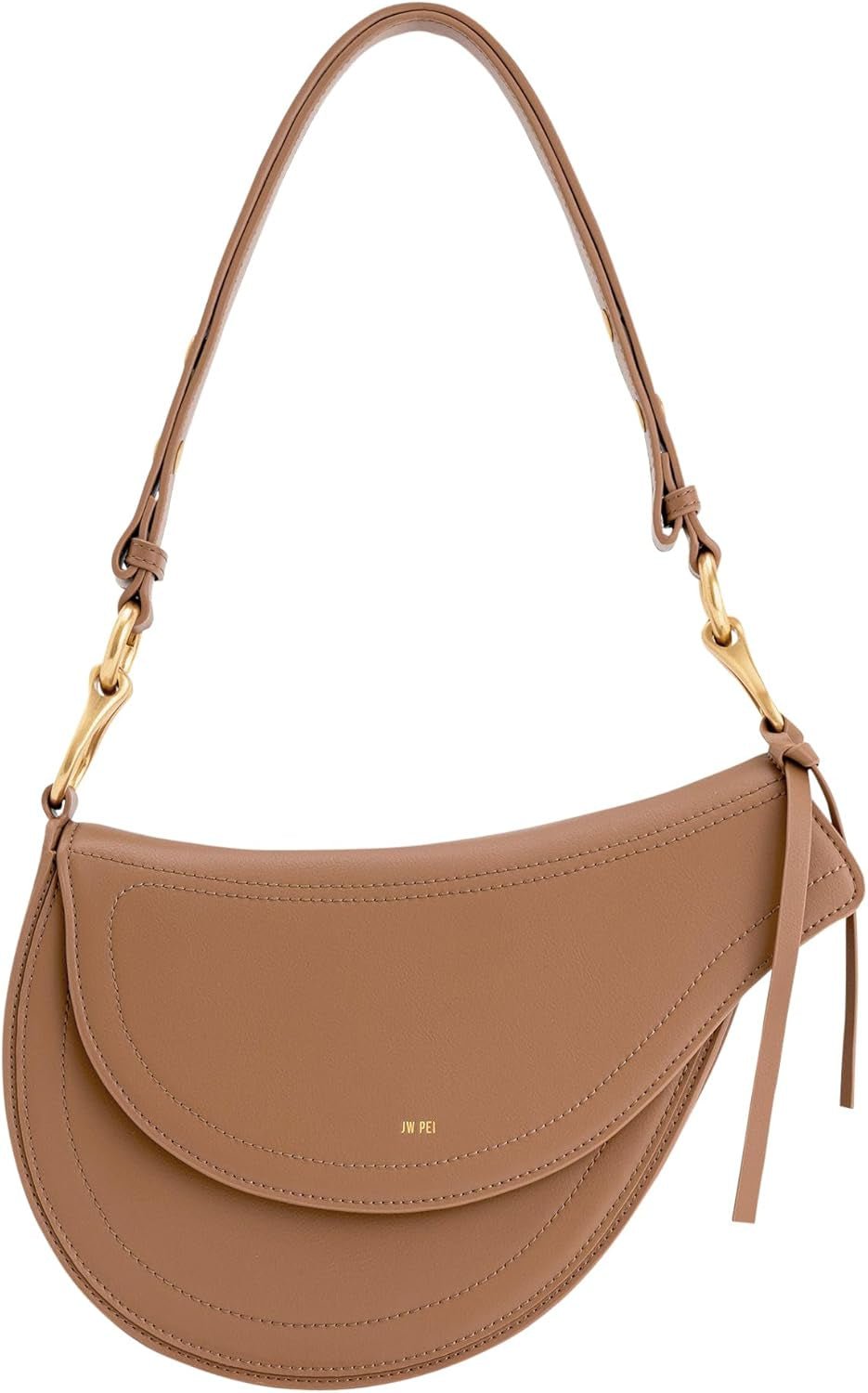 JW PEI Ashlie Dames Schoudertas Tassen Dames Naty Shop Bruin