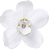 Kare Design wanddecoratie Orchidee, wit, XL, wanddecoratie, orchideebloemlook, handgemaakt, 25x24x7 cm (h/b/d) Beeldjes en sculpturen Naty Shop Wit 51L X 2B Cm