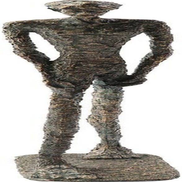 Kare Design Decoratief object Kunst Dame Brons Decoratief beeld Hars Antiek Look Standbeeld Decor Kunstobject Accessoire 78x13,5x13,5cm Beeldjes en sculpturen Naty Shop Gray Man