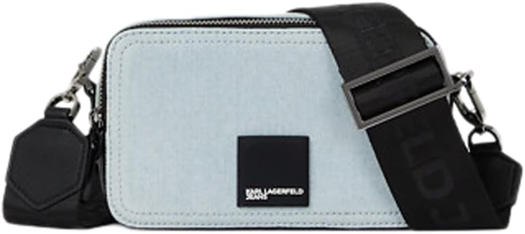 Karl Lagerfeld Jeans Dames Box Logo Cameratas Crossbody, Lichtblauwe Damestassen Naty Shop Standaard titel