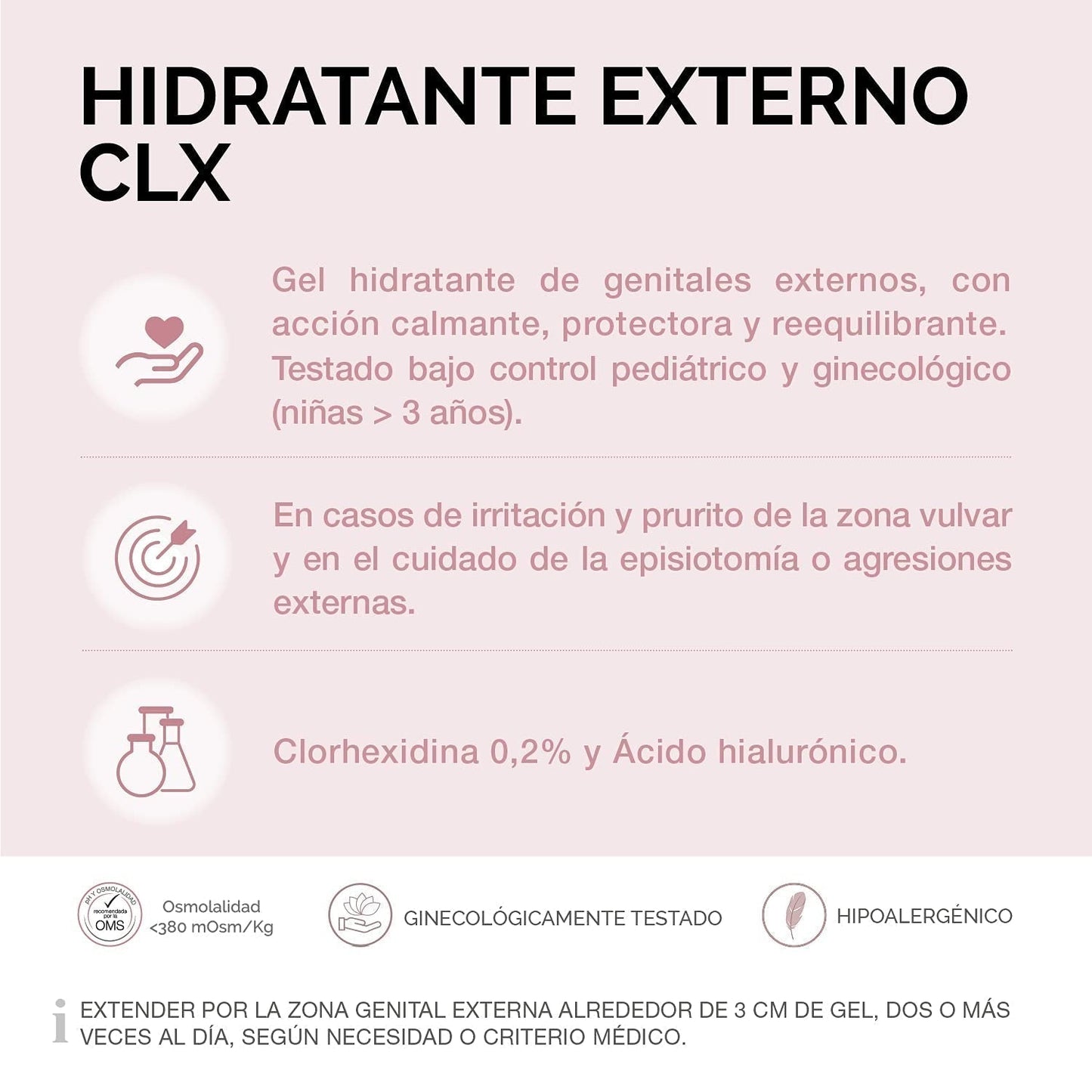Lab - Externe vochtinbrengende crème CLX, Hydraterende crème voor de uitwendige intieme zones, Chloorhexidine en aloë vera, Hypoallergeen, Parabenenvrij, Dermatologisch en gynaecologisch getest - 30 ml Kinderen - Bad- en huidverzorging Naty Shop