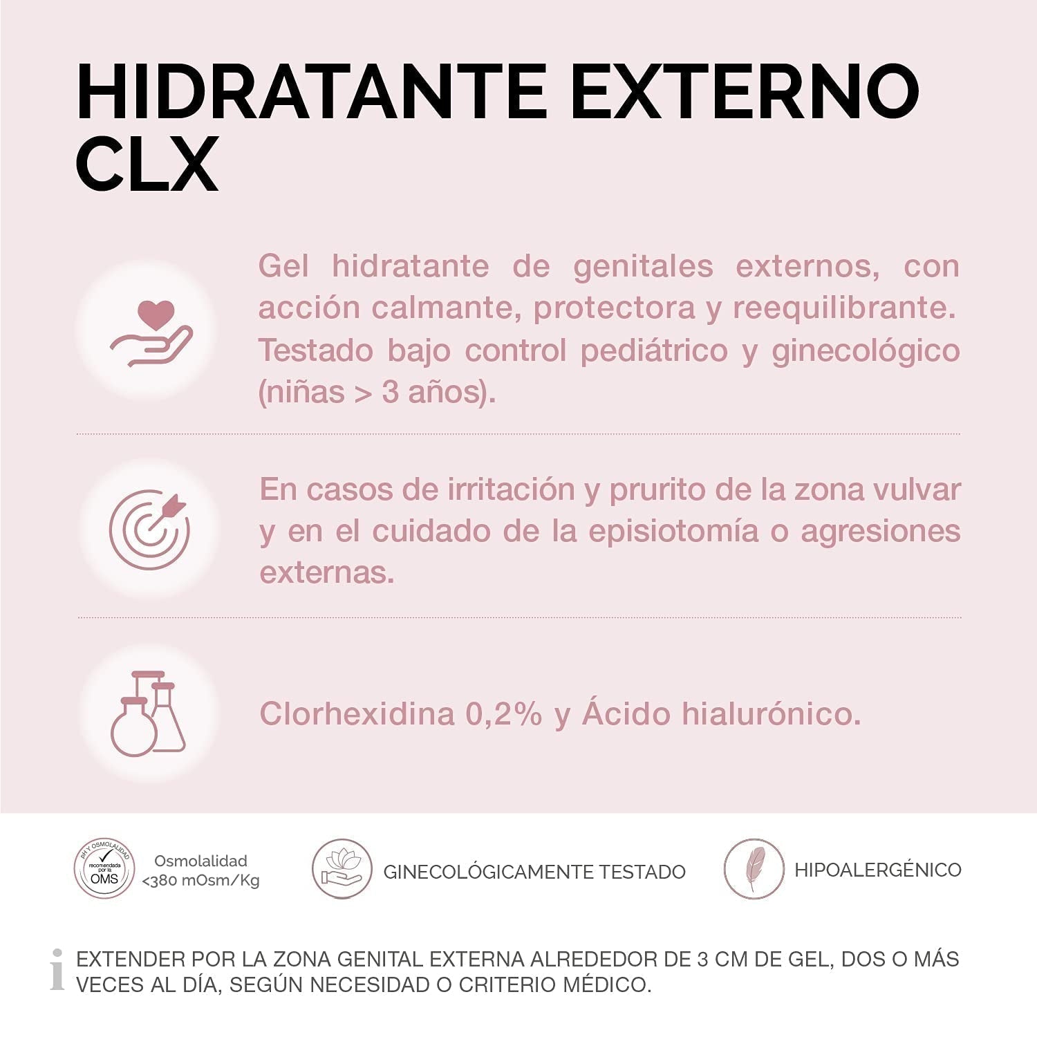 Lab - Externe vochtinbrengende crème CLX, Hydraterende crème voor de uitwendige intieme zones, Chloorhexidine en aloë vera, Hypoallergeen, Parabenenvrij, Dermatologisch en gynaecologisch getest - 30 ml Kinderen - Bad- en huidverzorging Naty Shop