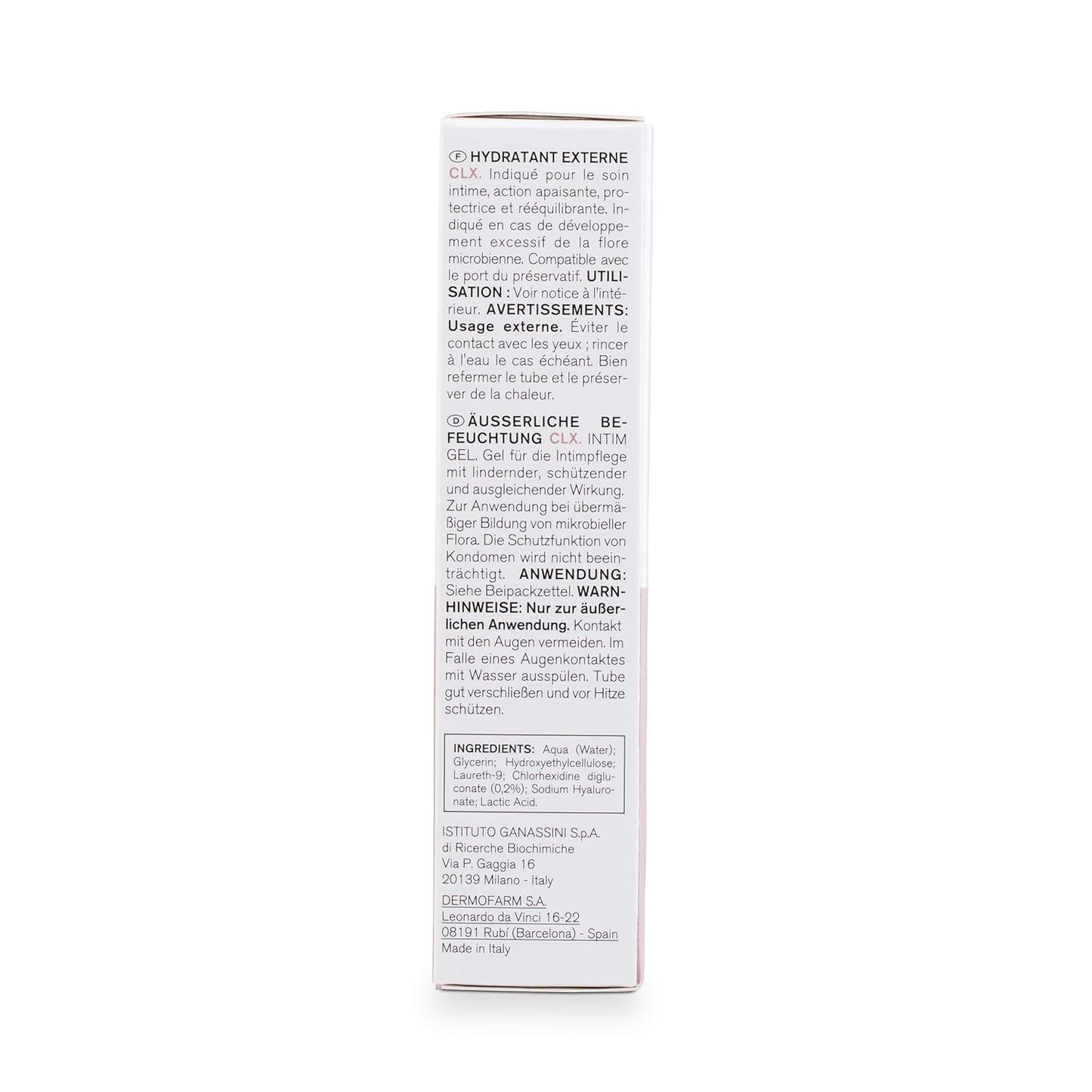 Lab - Externe vochtinbrengende crème CLX, Hydraterende crème voor de uitwendige intieme zones, Chloorhexidine en aloë vera, Hypoallergeen, Parabenenvrij, Dermatologisch en gynaecologisch getest - 30 ml Kinderen - Bad- en huidverzorging Naty Shop