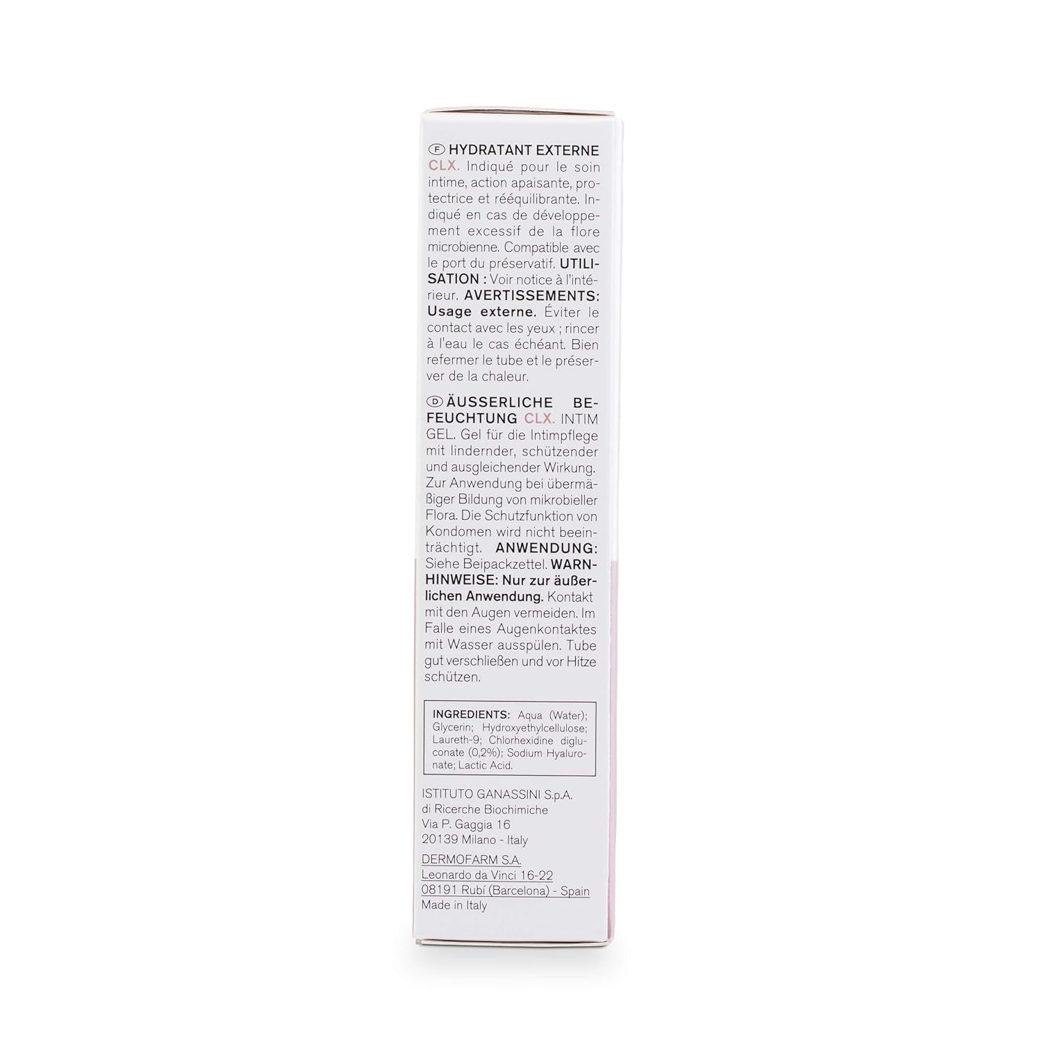 Lab - Externe vochtinbrengende crème CLX, Hydraterende crème voor de uitwendige intieme zones, Chloorhexidine en aloë vera, Hypoallergeen, Parabenenvrij, Dermatologisch en gynaecologisch getest - 30 ml Kinderen - Bad- en huidverzorging Naty Shop