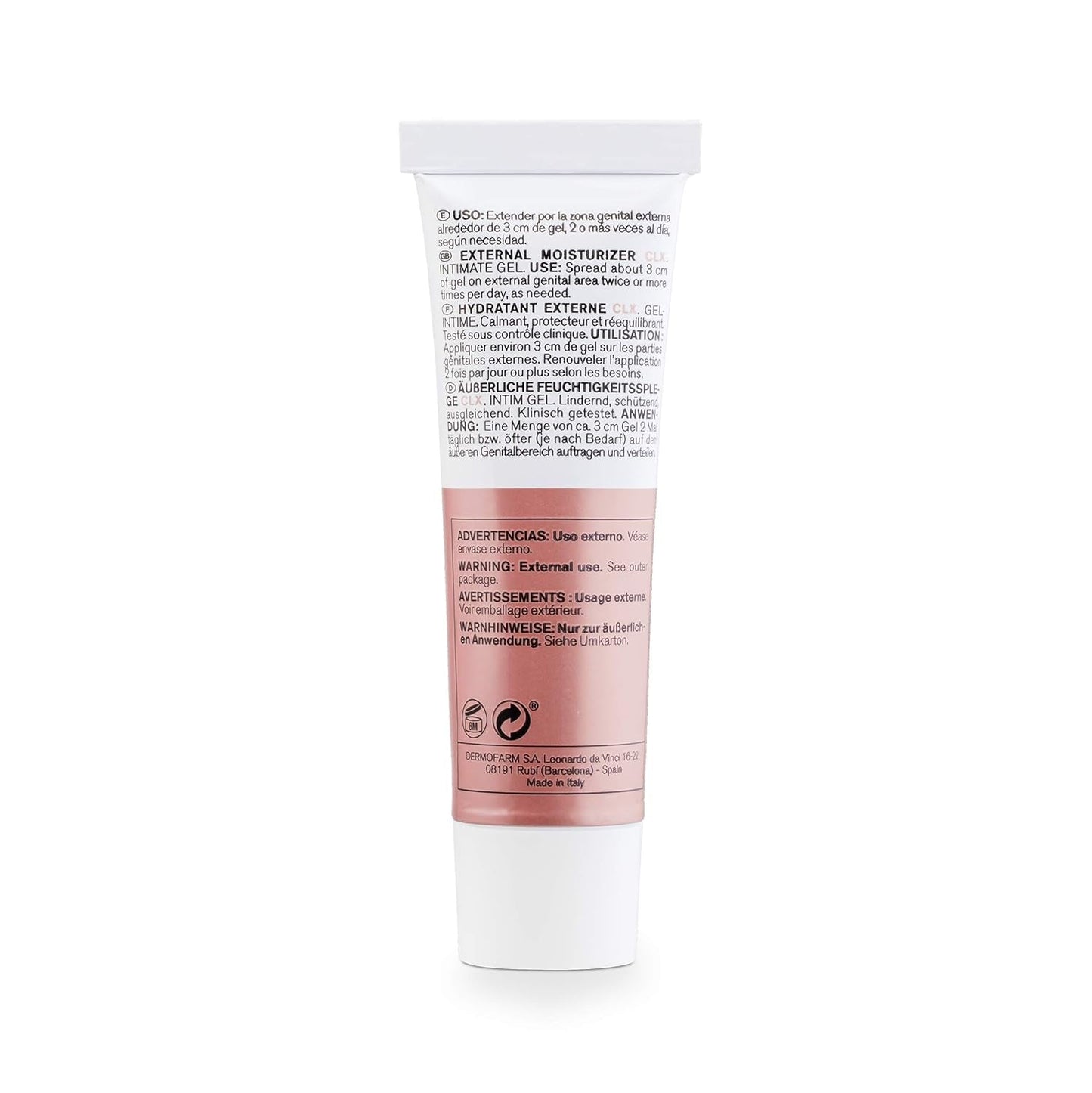Lab - Externe vochtinbrengende crème CLX, Hydraterende crème voor de uitwendige intieme zones, Chloorhexidine en aloë vera, Hypoallergeen, Parabenenvrij, Dermatologisch en gynaecologisch getest - 30 ml Kinderen - Bad- en huidverzorging Naty Shop