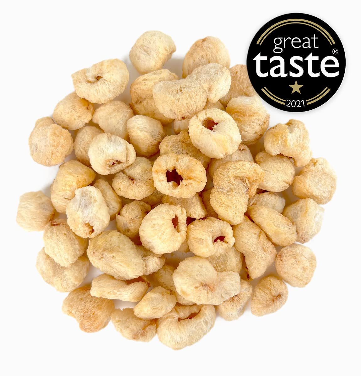 Gedroogde lychee BRIX | Natuurlijke lychee, gedroogd 95 g | Great Taste Award voor gedroogd fruit | Niet-GMO, glutenvrij, veganistisch, geconserveerde vitaminen Naty Shop gedehydrateerde producten