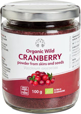 LOOV Biologisch bosbessenpoeder gemaakt van 100% hele wilde gevriesdroogde bosbessen geoogst in de bossen van Noord-Europa 113 g zonder toegevoegde suikers Gedehydrateerde producten Naty Shop 100 g Cranberryzemelenpoeder
