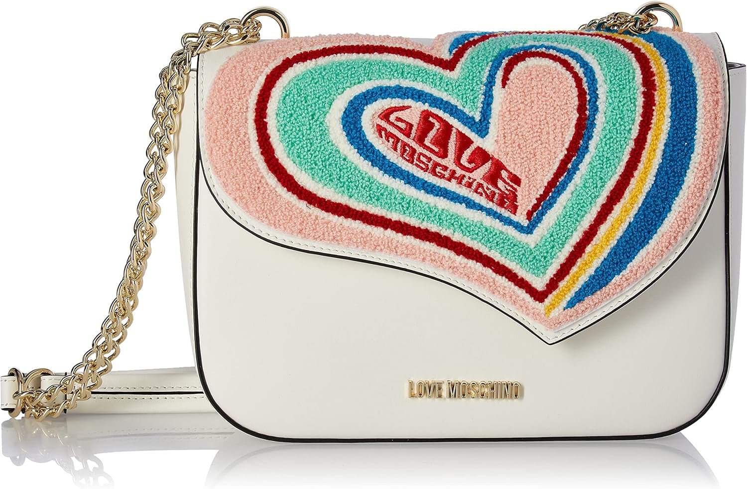 Love Moschino Borsa a Spalla schoudertas Dames Tassen Naty Shop Wit