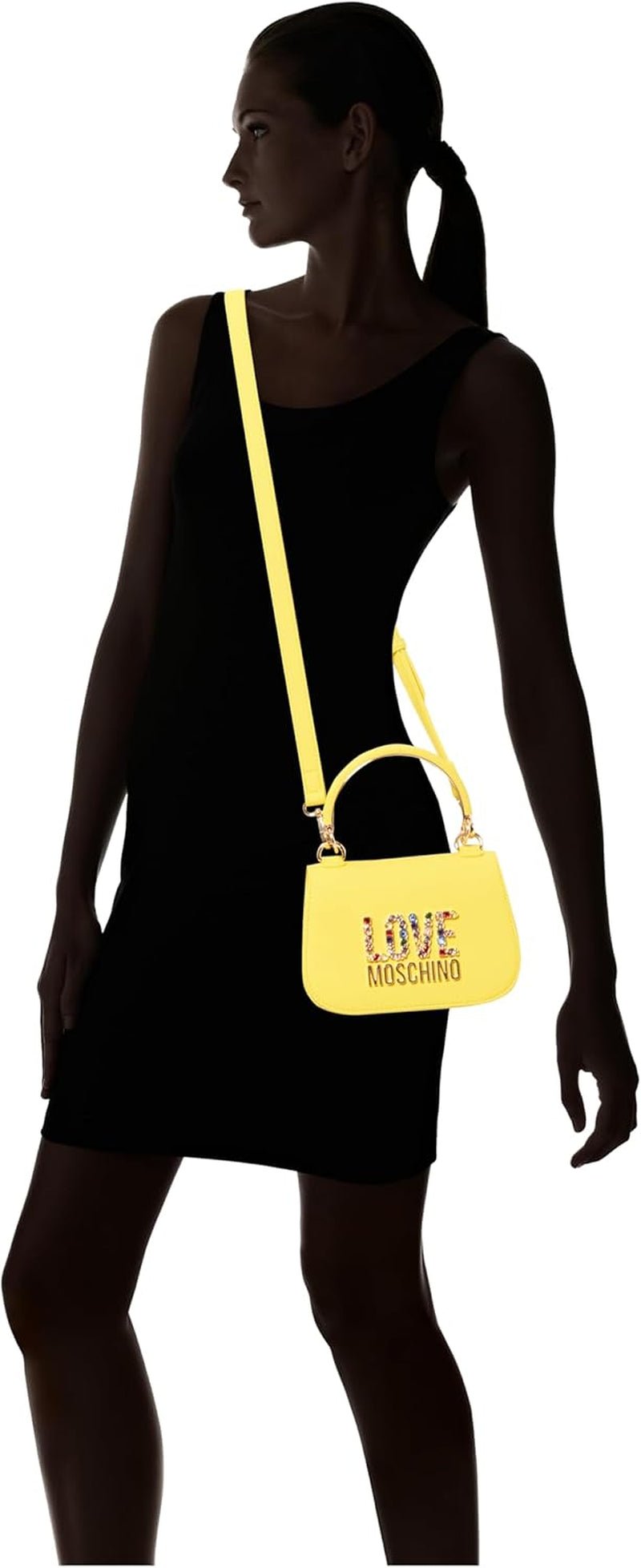 Love Moschino damestas, geel Handtas, geel Damestassen Naty Shop