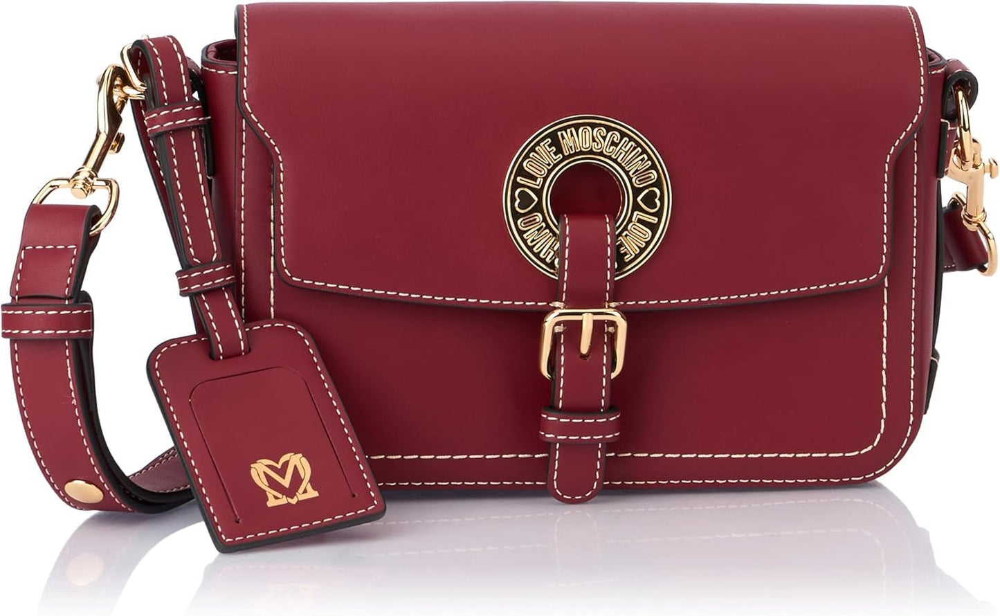 Love Moschino Schoudertas Dames Bordeaux One Size Tassen Dames Naty Shop Standaardtitel