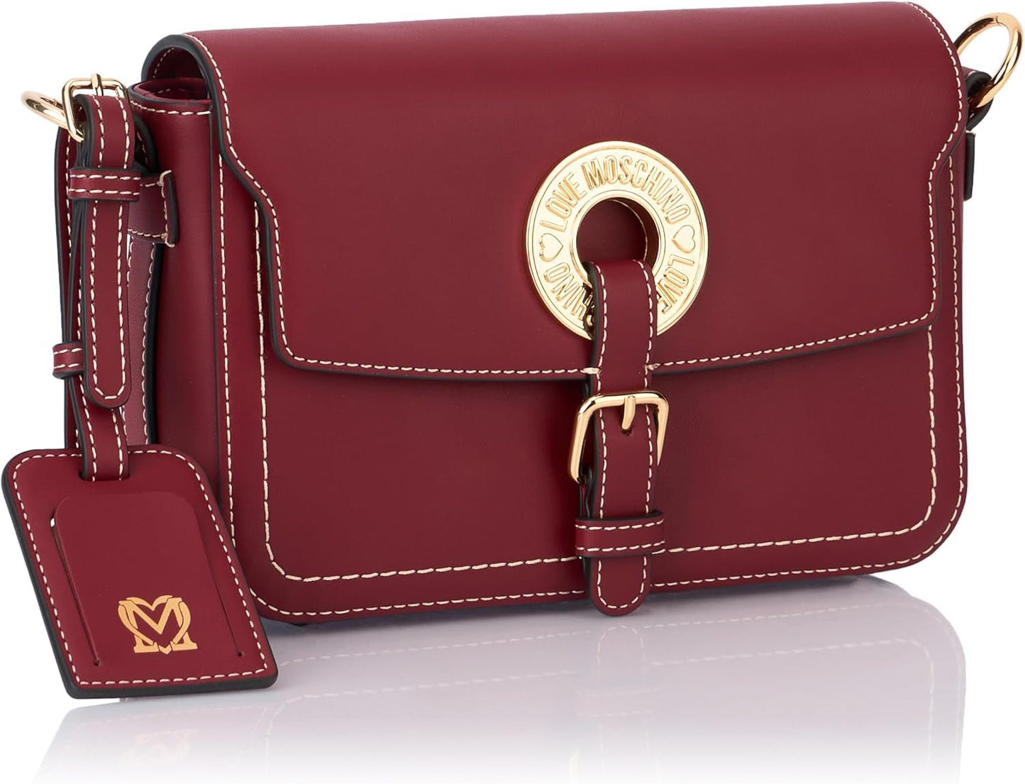 Love Moschino Schoudertas Dames Bordeaux One Size Tassen Dames Naty Shop
