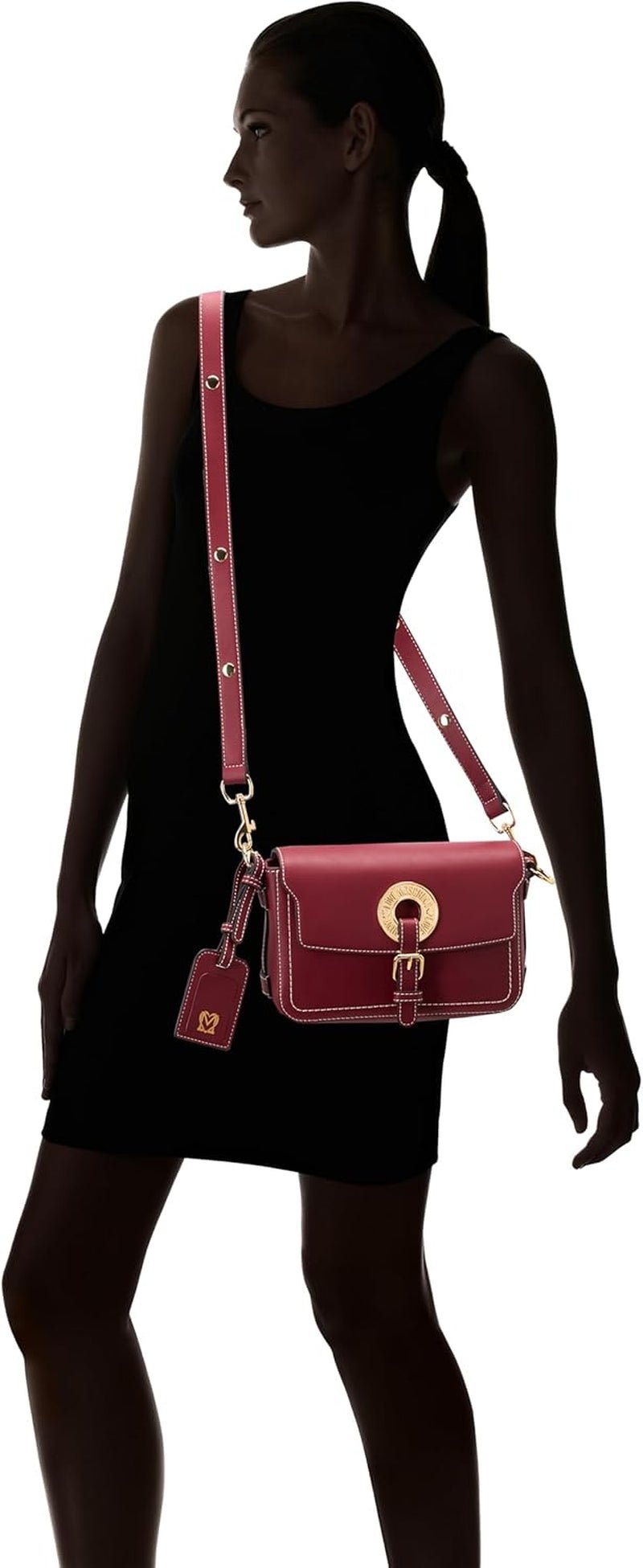 Love Moschino Schoudertas Dames Bordeaux One Size Tassen Dames Naty Shop