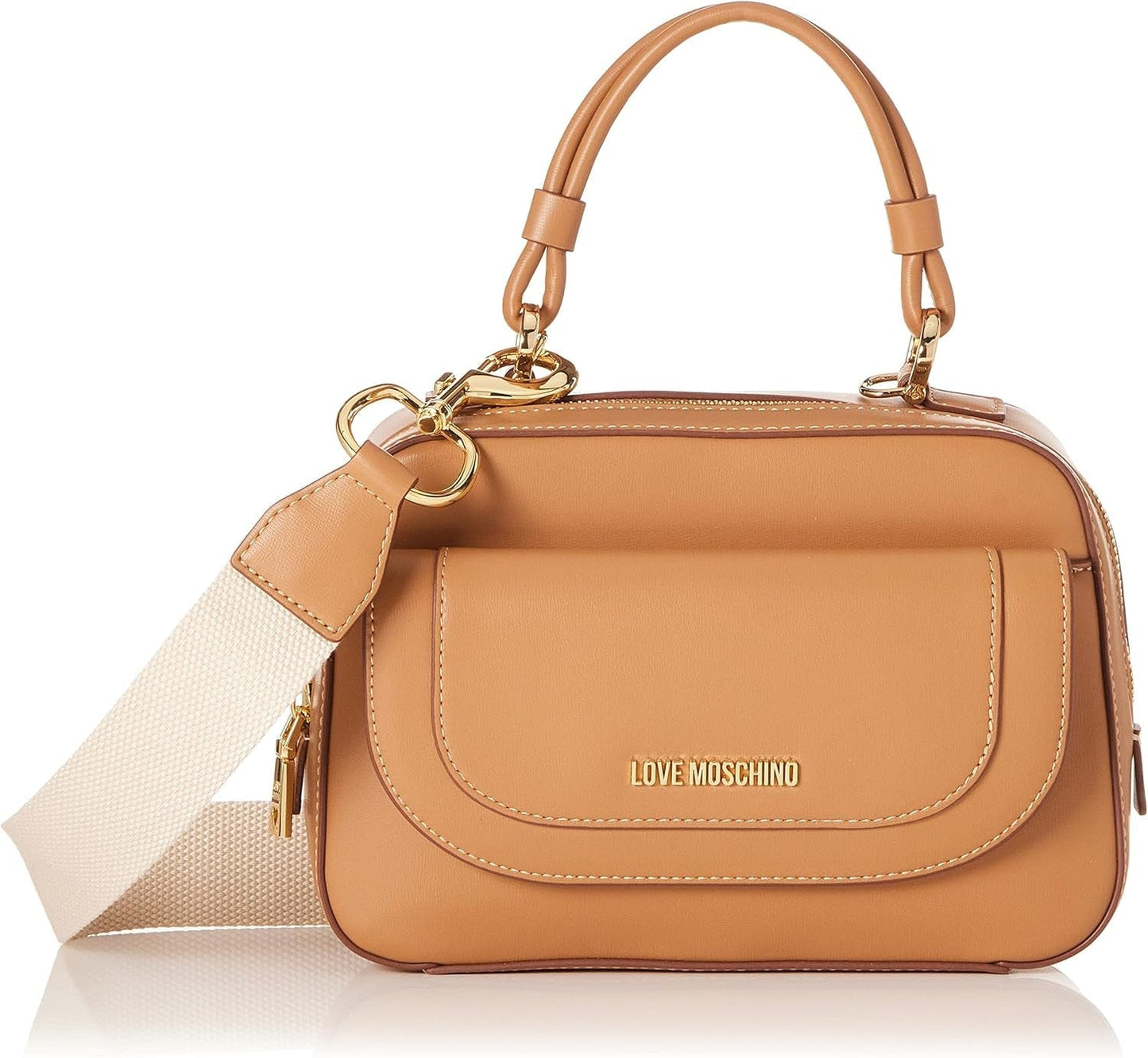Love Moschino Jc4116pp1glr0201 Handtas, Camel Tassen Dames Naty Shop Standaardtitel