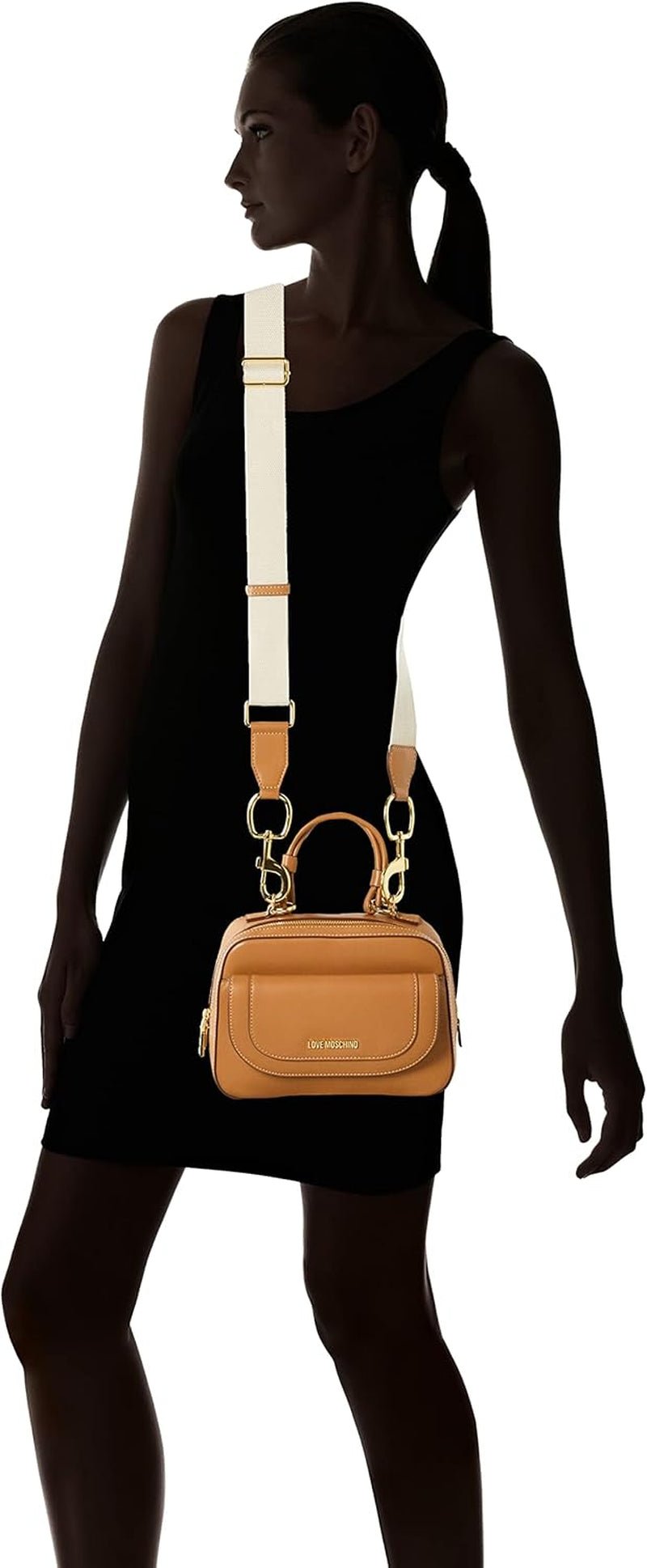 Love Moschino Jc4116pp1glr0201 Handtas, Camel Tassen Dames Naty Shop