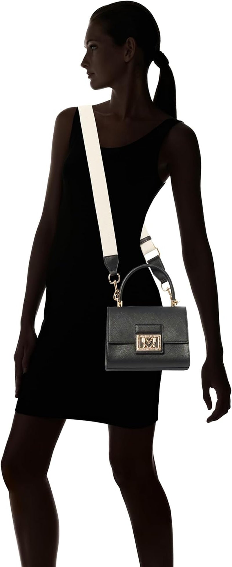 Love Moschino Dames BORSA A Mano, Nero BORSA A Mano, Nero Dames Tassen Naty Shop