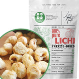 Gevriesdroogde lychee | 100% Lychee gedroogd gevriesdroogd fruit | natuurlijk gedroogd Vegan glutenvrij | Geen Lychee-sap Lychee-siroop | Gevriesdroogd fruit tropische lychee | ZingyZoo Gedroogde producten Naty Shop Standaard titel