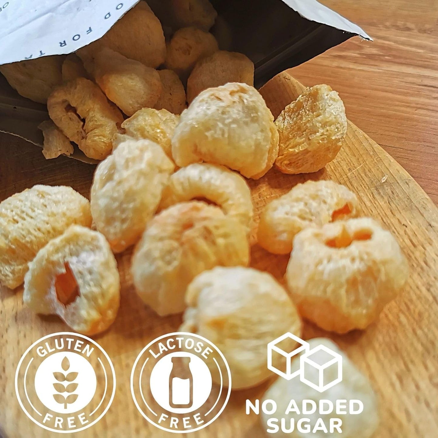 Gevriesdroogde lychee | 100% Lychee gedroogd gevriesdroogd fruit | natuurlijk gedroogd Vegan glutenvrij | Geen Lychee-sap Lychee-siroop | Gevriesdroogd fruit tropische lychee | ZingyZoo Gedroogde producten Naty Shop