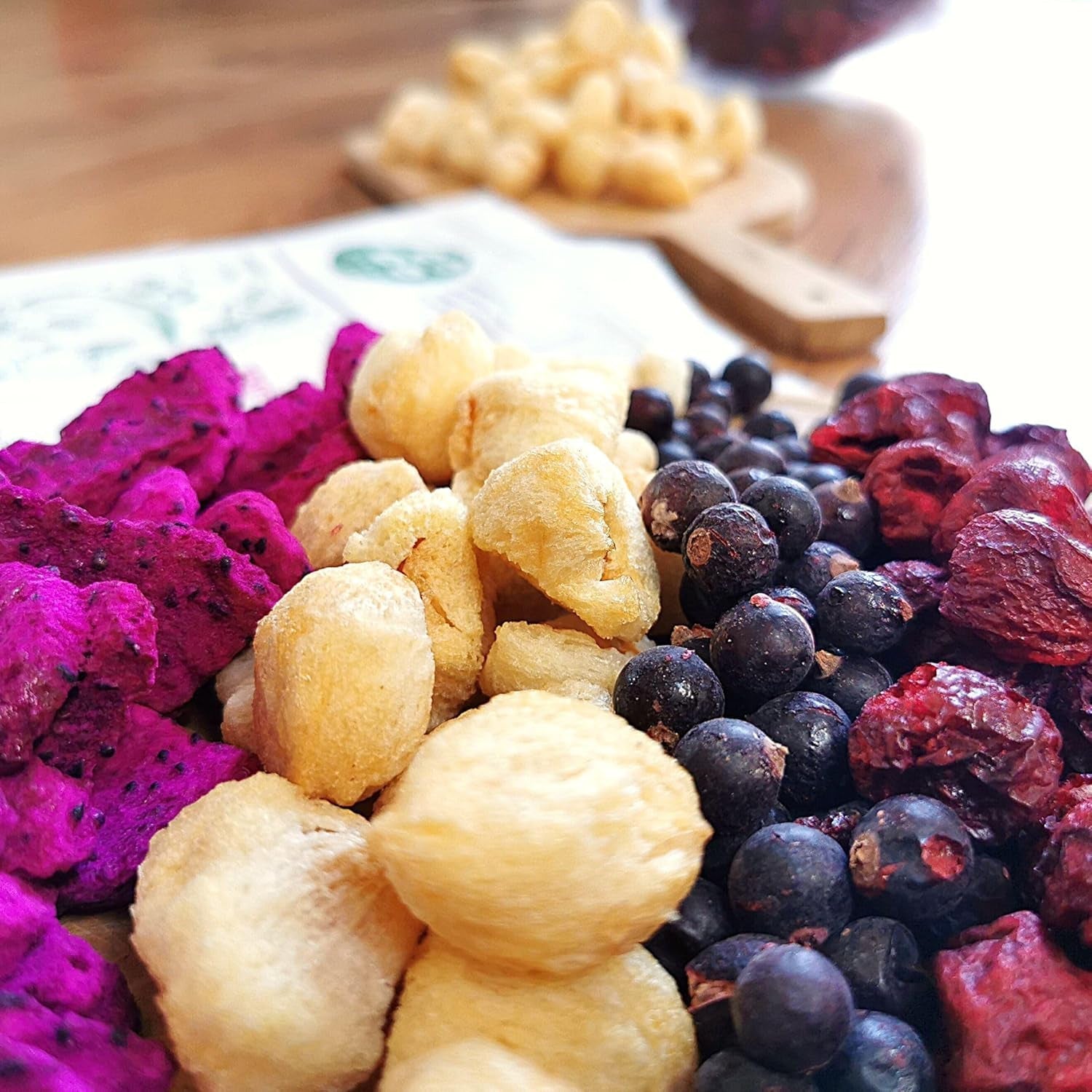 Gevriesdroogde lychee | 100% Lychee gedroogd gevriesdroogd fruit | natuurlijk gedroogd Vegan glutenvrij | Geen Lychee-sap Lychee-siroop | Gevriesdroogd fruit tropische lychee | ZingyZoo Gedroogde producten Naty Shop
