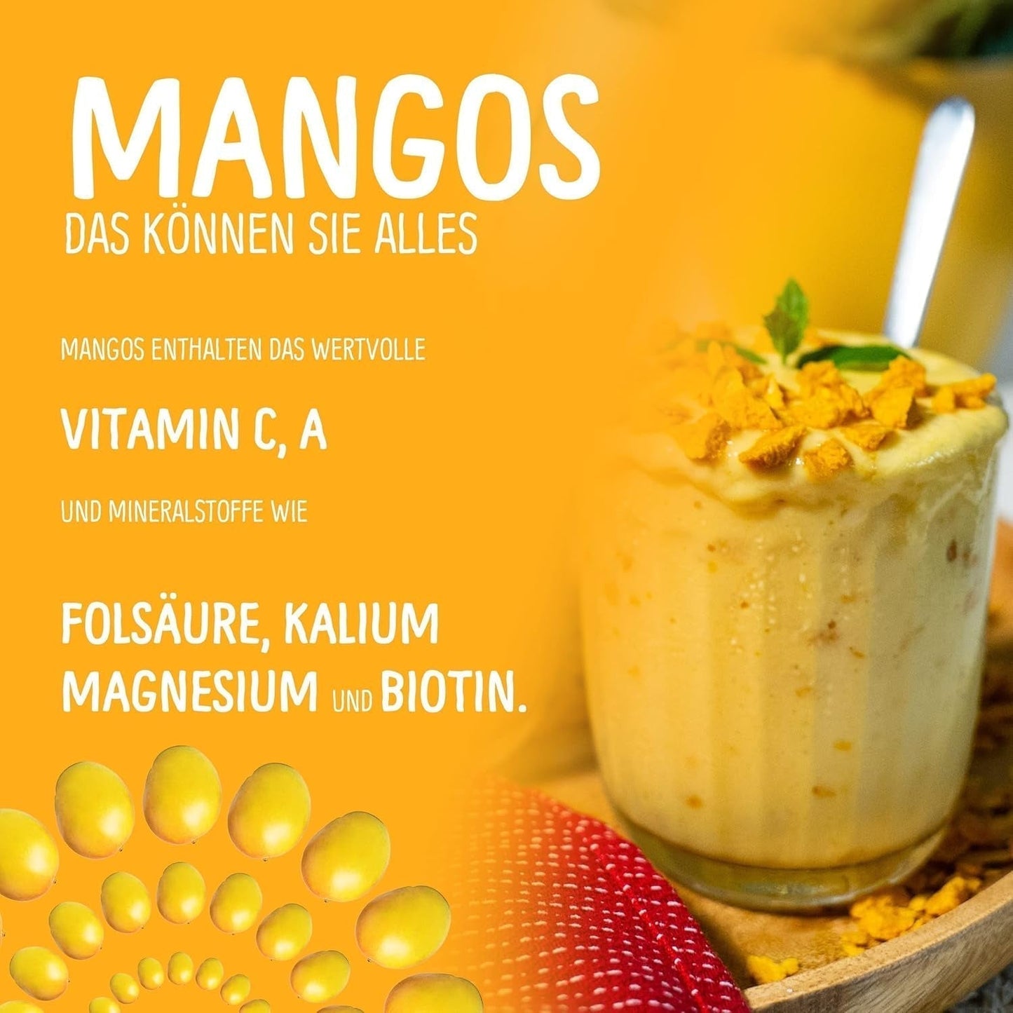 Gevriesdroogde mango: 100g gevriesdroogd fruit uit malse stukjes mango zonder toegevoegde suiker - gedroogde mango - gedroogde mango - gedroogd fruit - gedroogd fruit van NutriPur Gedroogde producten Naty Shop
