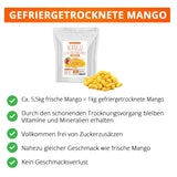 Gevriesdroogde mango, 250g gevriesdroogd fruit, zonder toevoegingen, fruitig, gemaakt in Duitsland Gedroogde producten Naty Shop