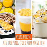 Gevriesdroogde mango, 250g gevriesdroogd fruit, zonder toevoegingen, fruitig, gemaakt in Duitsland Gedroogde producten Naty Shop