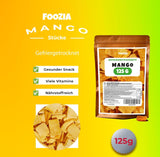 Gevriesdroogde mango grote stukken Gevriesdroogd fruit Geen toevoegingen 100% puur natuurlijke mango Gevriesdroogde mango Gedroogd fruit Gedroogde mango 125g van Foozia (125g) Gedroogde producten Naty Shop