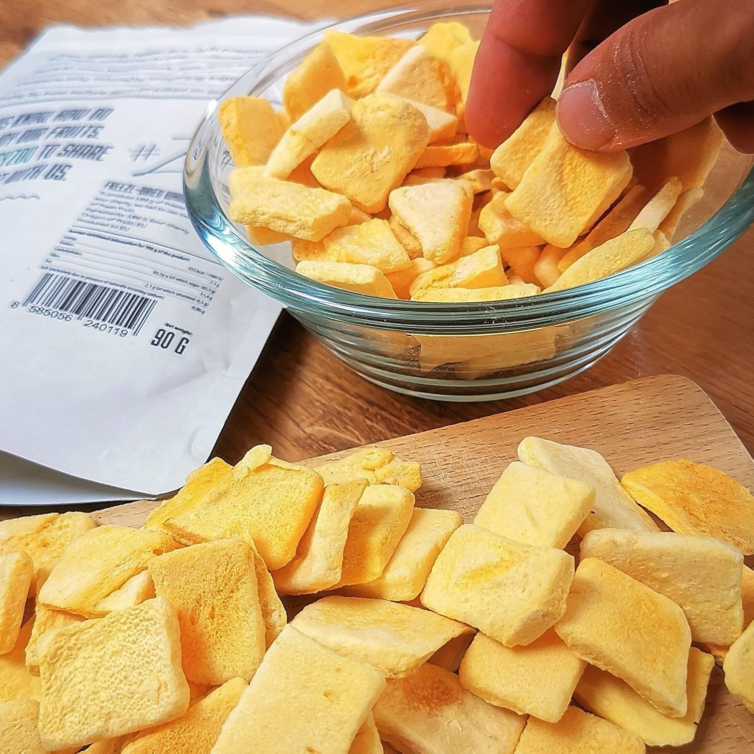 Gevriesdroogde mango | Zonder toegevoegde suiker Gevriesdroogde Mango | Gevriesdroogde mango Mangofruit Gedroogde mango | Gedroogde mango Gedroogd fruit zonder toevoegingen | ZingyZoo gedroogde mango (100g) Naty Shop gedehydrateerde producten