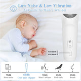 Babytondeuse, tondeuse voor kinderen, geruisloze tondeuse voor peuters met 3 geleidekammen, waterdicht voor kinderen - Bad en huidverzorging Naty Shop