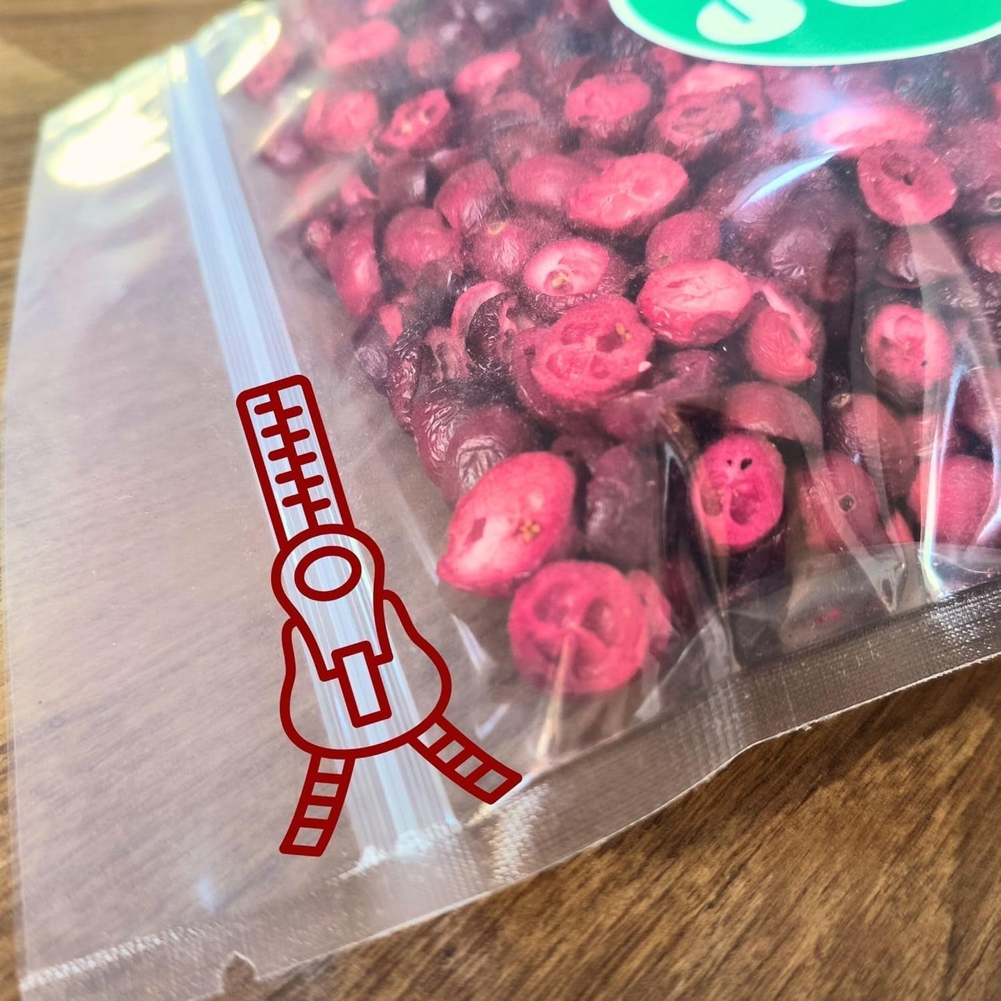 Gevriesdroogde veenbessen zonder suiker | XL 250g Gevriesdroogde natuurlijke ongezoete veenbessen | Gevriesdroogd natuurlijk wild fruit | Gevriesdroogde veenbessen | ZingyZoo Gedroogde producten Naty Shop