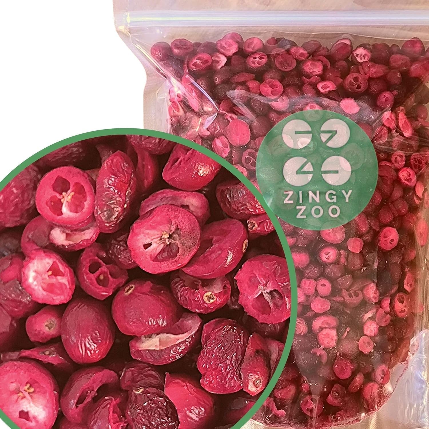 Gevriesdroogde veenbessen zonder suiker | XL 250g Gevriesdroogde natuurlijke ongezoete veenbessen | Gevriesdroogd natuurlijk wild fruit | Gevriesdroogde veenbessen | ZingyZoo Naty Shop gedehydrateerde producten 250G