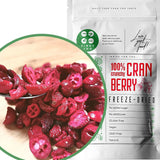 Gevriesdroogde veenbessen zonder suiker | XL 250g Gevriesdroogde natuurlijke ongezoete veenbessen | Gevriesdroogd natuurlijk wild fruit | Gevriesdroogde veenbessen | ZingyZoo Naty Shop gedehydrateerde producten 80G