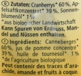 Biologische veenbessen, 100g Naty Shop gedehydrateerde producten
