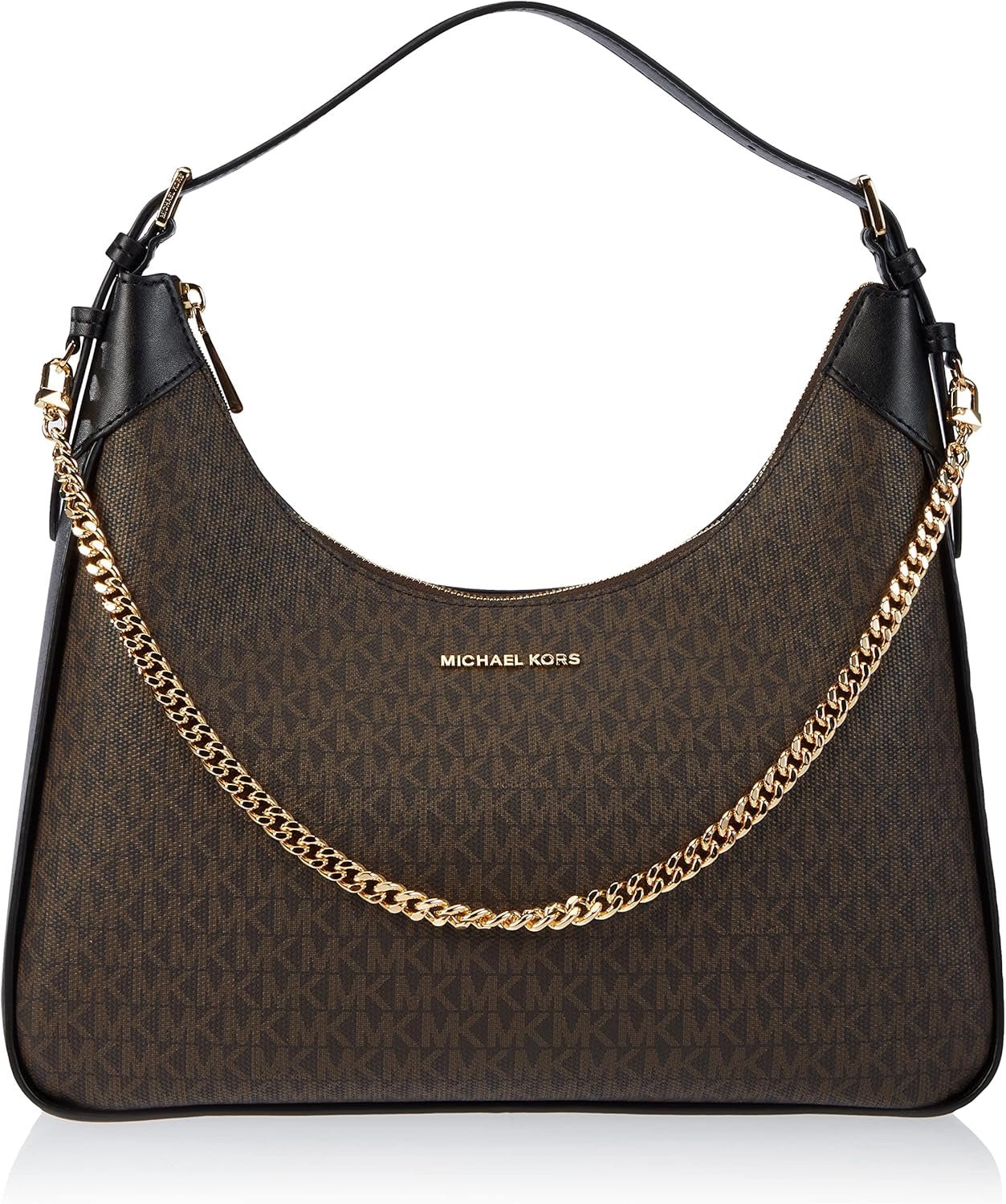 Michael Kors Wilma Schoudertas Dames Tassen Naty Shop Bruin/Zw