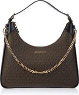 Michael Kors Wilma Schoudertas Dames Tassen Naty Shop Bruin/Zw