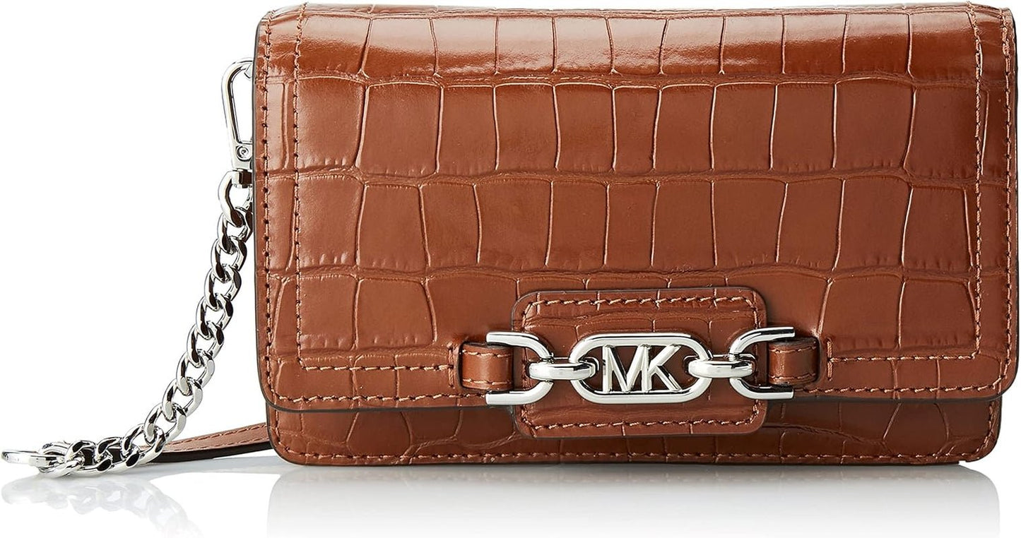 MICHAEL KORS Heather Phn CHN Xbody-tas Damestassen Naty Shop Kastanje