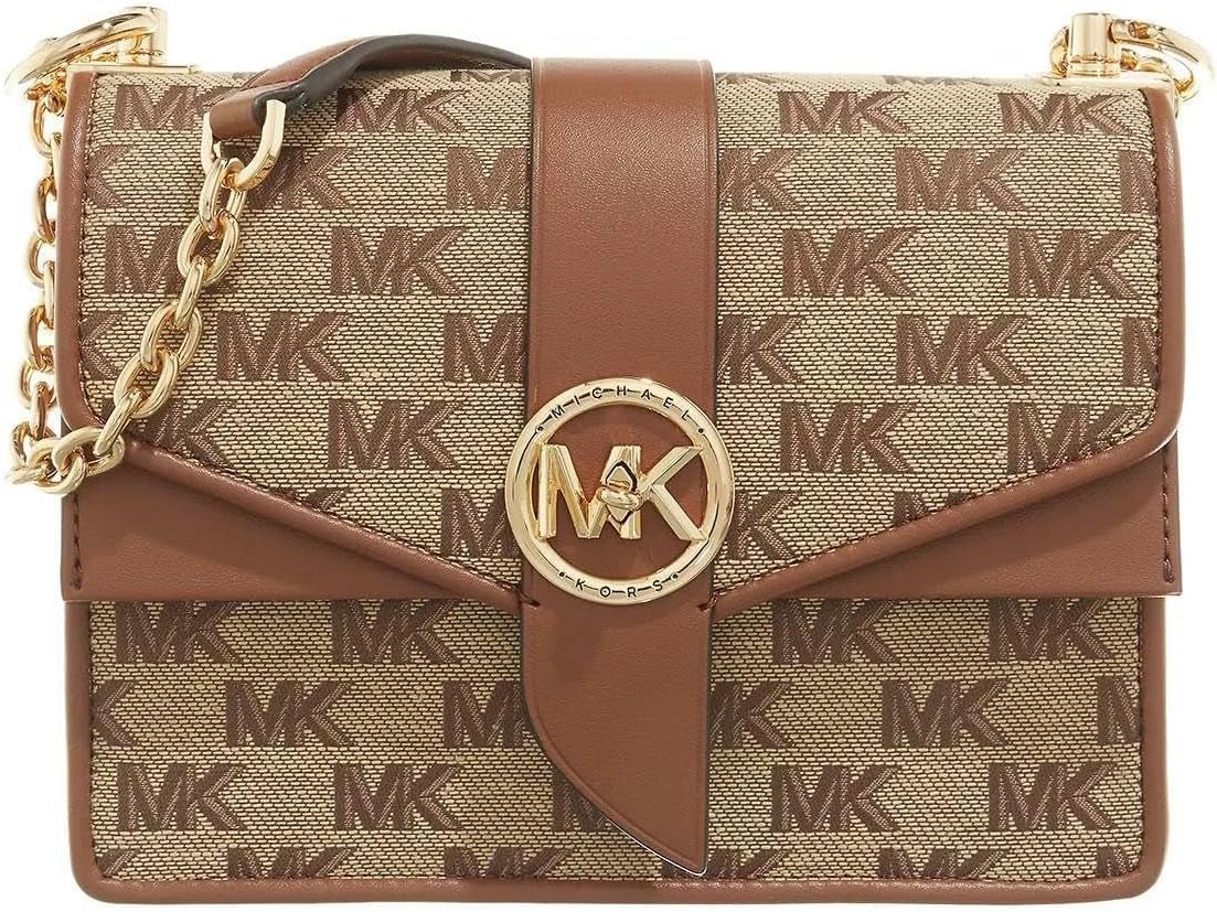 Michael Kors Greenwich Sm Conv Xbody Bag Damestassen Naty Shop Beige/ebbenhout