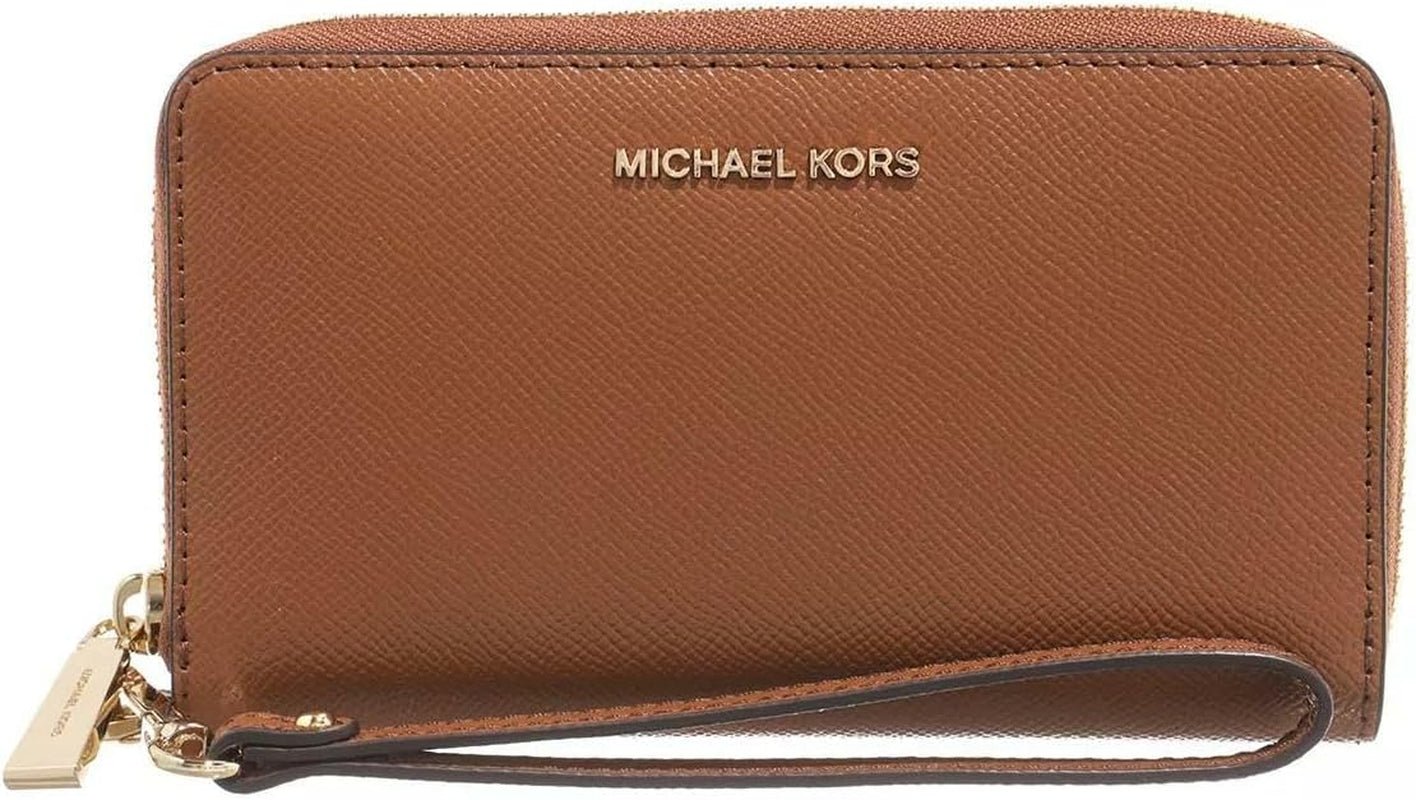Michael Kors - Cognac mobiele telefoonhoes - Damesportemonnee Dames Naty Shop Standaardtitel