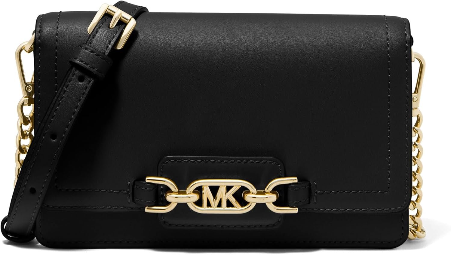 Michael Kors Dames Heather Phn CHN Xbody Bag Damestassen Naty Shop Zwart